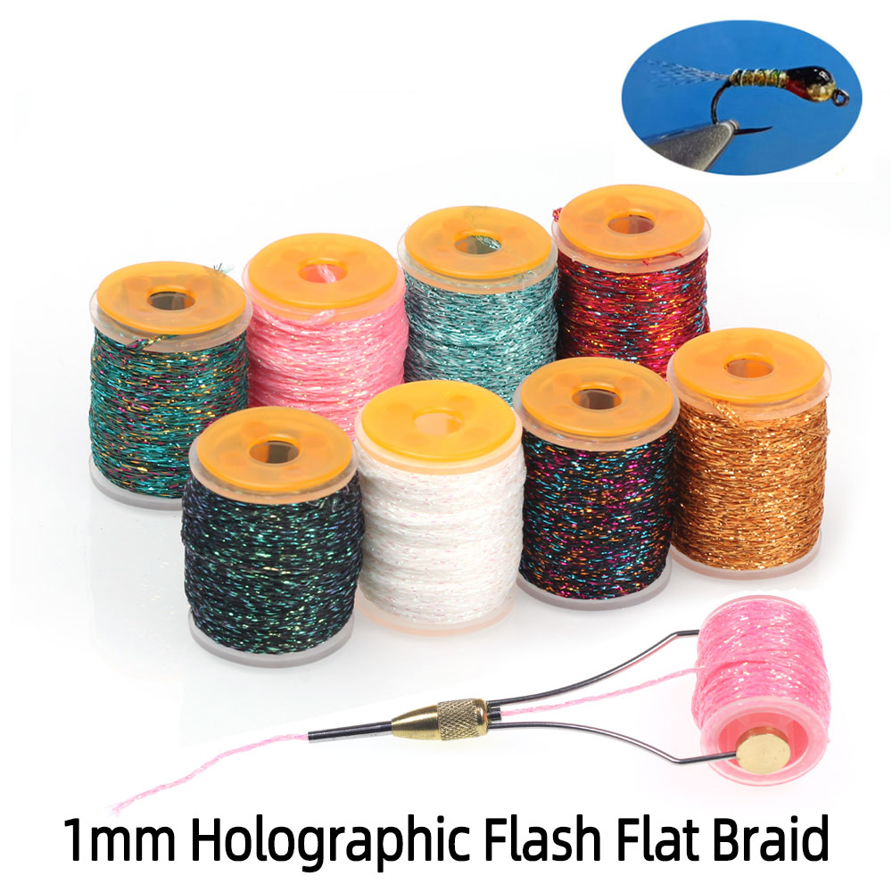 10m/Spool 1mm Holographic Flas - Fishing Equipment Bundle recension och pris