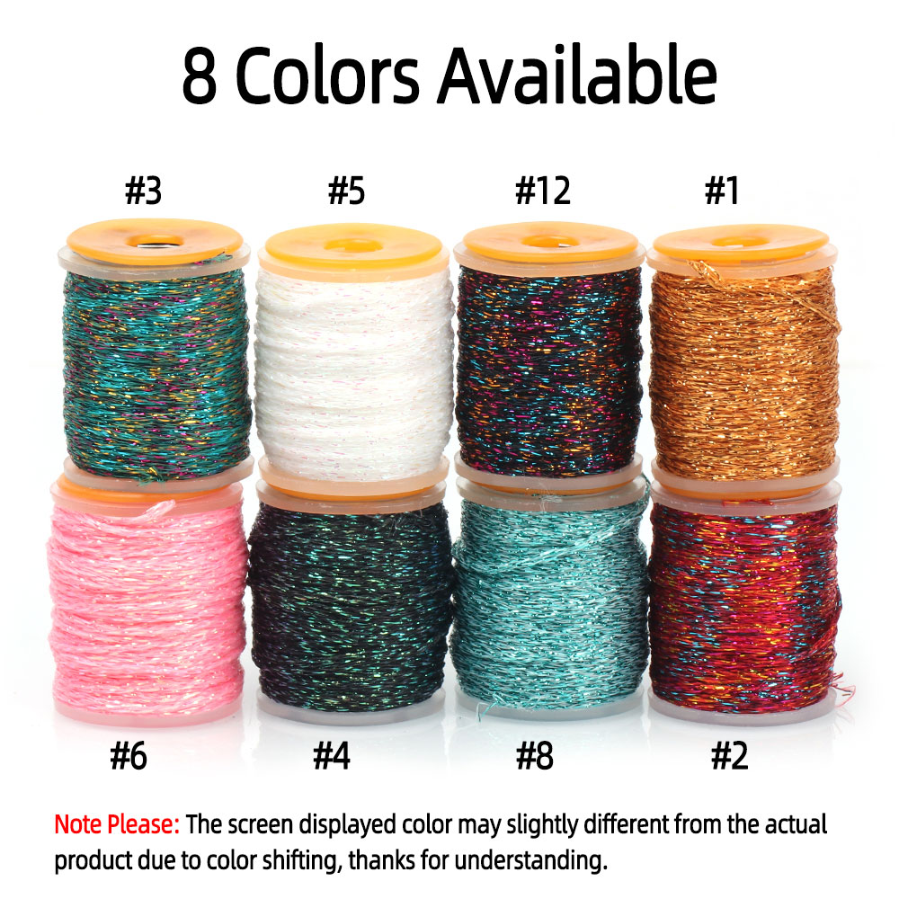 10m/Spool 1mm Holographic Flas - Fishing Equipment Bundle recension och pris